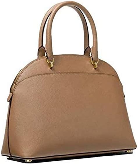 Emmy Large Saffiano Leather Dome Satchel 